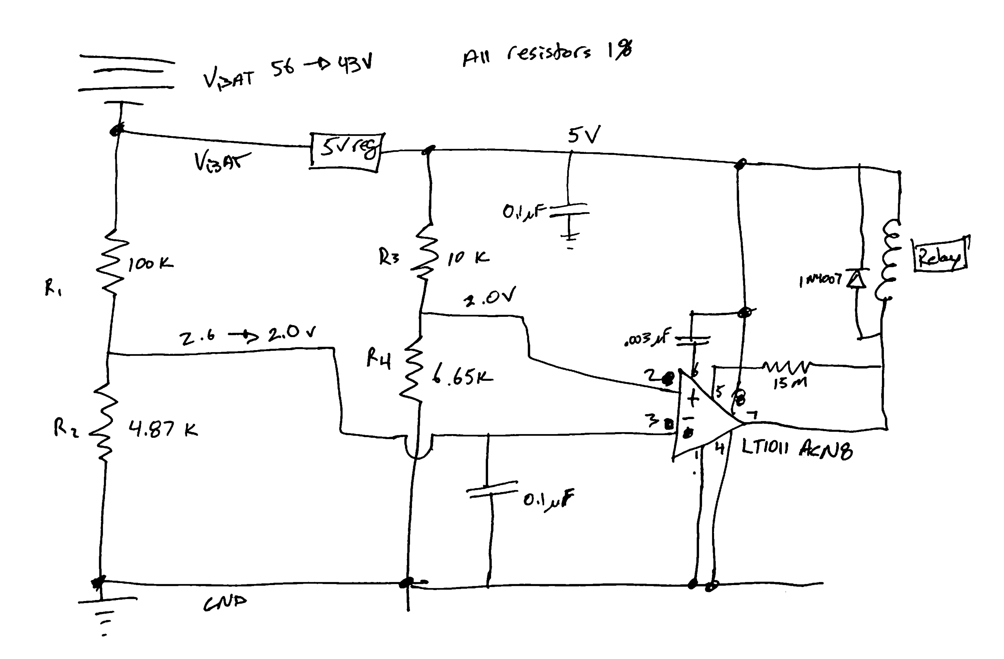 battery monitoring circuit schematic